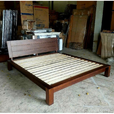 Robot Walnut - Mặt Gỗ 1m8 : Giường Ngủ Gỗ Sồi 